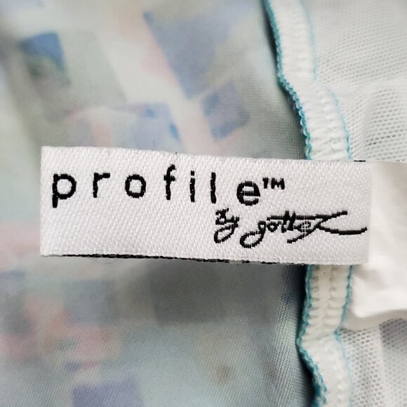 Profile by Gottex Tutti Frutti Bandeau Ruffle Hem Swimdress - Size 6 - Picture 9 of 16